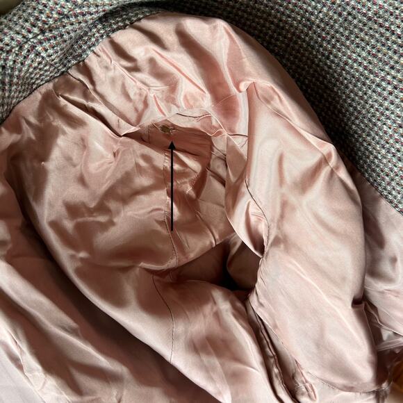 Vintage 50s Brown Wool Tweed Bespoke Blazer Large Quiet Luxury Academia - Picture 11 of 14